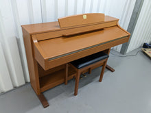 Load image into Gallery viewer, Yamaha Clavinova CLP-340 Digital Piano and stool in cherry wood stock # 24191