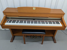 Load image into Gallery viewer, Yamaha Clavinova CLP-340 Digital Piano and stool in cherry wood stock # 24191
