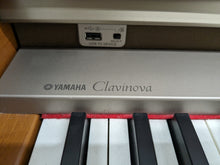 Load image into Gallery viewer, Yamaha Clavinova CLP-340 Digital Piano and stool in cherry wood stock # 24191