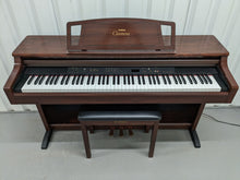 Load image into Gallery viewer, Yamaha Clavinova CLP-860 Digital Piano and stool in mahogany stock # 24192