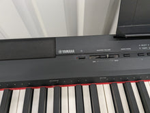Load image into Gallery viewer, Yamaha P-105 digital portable piano and fixed stand 3 pedals black stock #24214