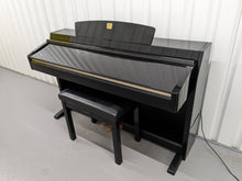 Load image into Gallery viewer, Yamaha Clavinova CLP-240PE Digital Piano polished GLOSSY BLACK stock # 24233