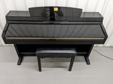 Load image into Gallery viewer, Yamaha Clavinova CLP-240PE Digital Piano polished GLOSSY BLACK stock # 24233