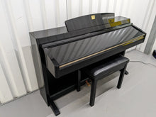 Load image into Gallery viewer, Yamaha Clavinova CLP-240PE Digital Piano polished GLOSSY BLACK stock # 24233