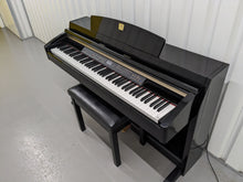 Load image into Gallery viewer, Yamaha Clavinova CLP-240PE Digital Piano polished GLOSSY BLACK stock # 24233