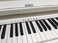 Load image into Gallery viewer, Yamaha Clavinova CLP-685WH Digital Piano polished glossy white stock 24224