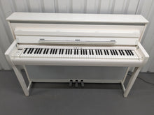 Load image into Gallery viewer, Yamaha Clavinova CLP-685WH Digital Piano polished glossy white stock 24224