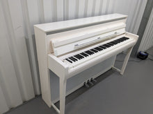 Load image into Gallery viewer, Yamaha Clavinova CLP-685WH Digital Piano polished glossy white stock 24224