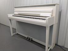 Load image into Gallery viewer, Yamaha Clavinova CLP-685WH Digital Piano polished glossy white stock 24224