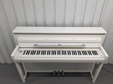 Load image into Gallery viewer, Yamaha Clavinova CLP-685WH Digital Piano polished glossy white stock 24224