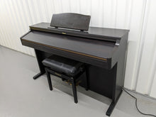 Load image into Gallery viewer, Roland HP102e digital piano and stool in dark rosewood finish stock number 24229