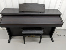 Load image into Gallery viewer, Roland HP102e digital piano and stool in dark rosewood finish stock number 24229