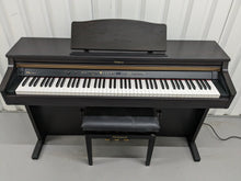 Load image into Gallery viewer, Roland HP102e digital piano and stool in dark rosewood finish stock number 24229