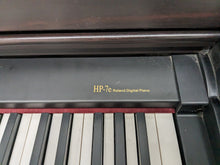 Load image into Gallery viewer, Roland HP-7e digital piano and stool in dark rosewood finish stock number 24238