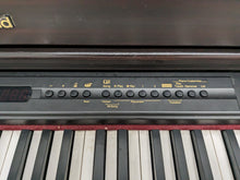 Load image into Gallery viewer, Roland HP-7e digital piano and stool in dark rosewood finish stock number 24238