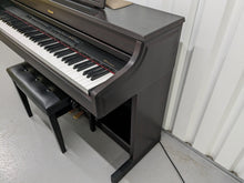 Load image into Gallery viewer, Roland HP-7e digital piano and stool in dark rosewood finish stock number 24238
