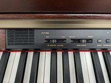 Load image into Gallery viewer, Yamaha Clavinova CLP-950 digital piano and stool in mahogany finish stock #24242