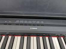 Load image into Gallery viewer, Yamaha P-115 digital portable piano with collapsible stand and pedal black stock #24227