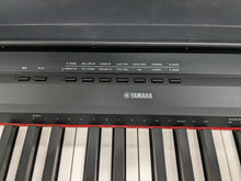 Load image into Gallery viewer, Yamaha P-115 digital portable piano with collapsible stand and pedal black stock #24227