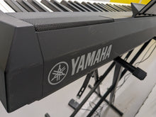 Load image into Gallery viewer, Yamaha P-115 digital portable piano with collapsible stand and pedal black stock #24227