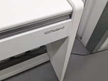 Load image into Gallery viewer, Roland F140R Digital Piano in satin white slim line space saver stock # 24246