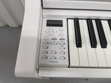 Load image into Gallery viewer, Yamaha Clavinova CLP-535 digital piano and stool in satin white stock # 24251