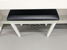 Load image into Gallery viewer, Yamaha Clavinova CLP-535 digital piano and stool in satin white stock # 24251