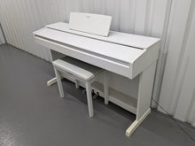 Load image into Gallery viewer, Yamaha Arius YDP-143 Digital Piano and stool in satin white finish stock #24274
