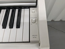 Load image into Gallery viewer, Yamaha Arius YDP-143 Digital Piano and stool in satin white finish stock #24274