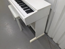 Load image into Gallery viewer, Yamaha Arius YDP-143 Digital Piano and stool in satin white finish stock #24274