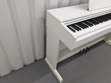 Load image into Gallery viewer, Yamaha Arius YDP-143 Digital Piano and stool in satin white finish stock #24274