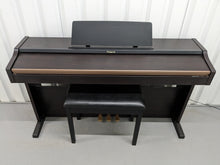 Load image into Gallery viewer, Roland HP101e Digital Piano in rosewood weighted keys 3 pedals, stock # 24264