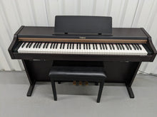 Load image into Gallery viewer, Roland HP101e Digital Piano in rosewood weighted keys 3 pedals, stock # 24264