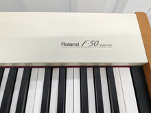 Load image into Gallery viewer, Roland F-50 Digital Piano and stand Full Size weighted 88 keys stock # 24252
