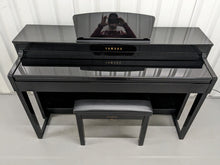 Load image into Gallery viewer, Yamaha Clavinova CLP-430PE in polished ebony glossy black + stool stock nr 24262