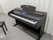 Load image into Gallery viewer, Yamaha Clavinova CVP-403 Digital Piano arranger and stool in rosewood stock # 24275