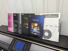 Load image into Gallery viewer, Yamaha Clavinova CVP-403 Digital Piano arranger and stool in rosewood stock # 24275