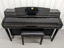Load image into Gallery viewer, Yamaha Clavinova CLP-280 in Polished glossy black + matching stool stock # 24267
