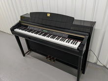 Load image into Gallery viewer, Yamaha Clavinova CLP-280 in Polished glossy black + matching stool stock # 24267