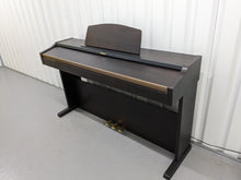 Load image into Gallery viewer, Roland HP101e Digital Piano in rosewood weighted keys 3 pedals, stock # 24272