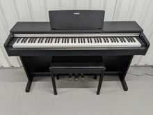 Load image into Gallery viewer, Yamaha Arius YDP-142 Digital Piano and stool in satin black Stock number 24283