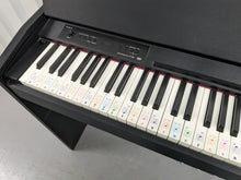 Load image into Gallery viewer, Roland F120R compact slim size Digital Piano and stool in black stock # 24279