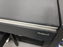 Load image into Gallery viewer, Roland F120R compact slim size Digital Piano and stool in black stock # 24279