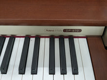Load image into Gallery viewer, Roland DP-970 Designer Digital Piano 88 weighted keys 3 pedals slim stock #24280