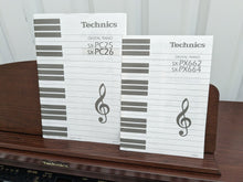 Load image into Gallery viewer, TECHNICS SX-PX662 DIGITAL PIANO AND STOOL IN MAHOGANY stock number 24284