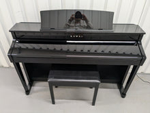 Load image into Gallery viewer, Kawai CS8 classic series Digital piano glossy black polished ebony stock #24290