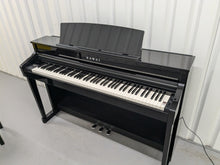 Load image into Gallery viewer, Kawai CS8 classic series Digital piano glossy black polished ebony stock #24290