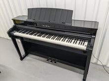 Load image into Gallery viewer, Kawai CS8 classic series Digital piano glossy black polished ebony stock #24290