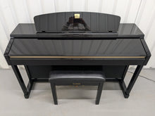 Load image into Gallery viewer, Yamaha Clavinova CLP-170PE Digital Piano glossy black polished ebony stock #24293