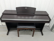 Load image into Gallery viewer, Yamaha Arius YDP-141 digital piano and stool in dark rosewood stock # 24302